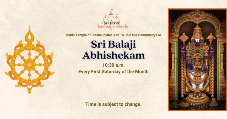 Sri Balaji Abhishekam